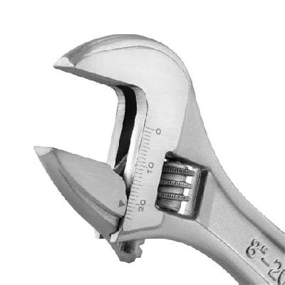 Westward 1NYA3 Adjustable Wrench, 8" Inch